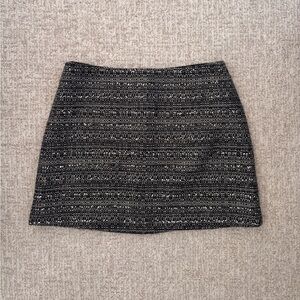 Tory Burch Wool, Alpaca, Mohair, Cotton, Blend Tweed Mini Skirt